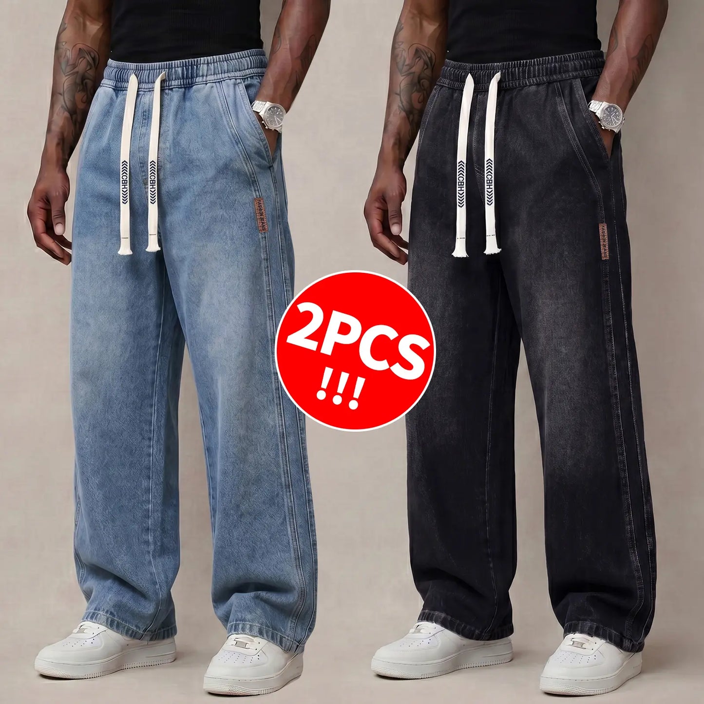 MEN'S STRETCHY COTTON JEANS