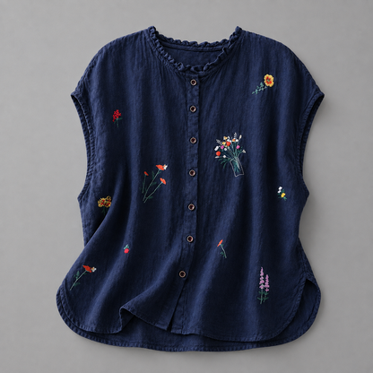 Jasmine Cotton Linen Blouse