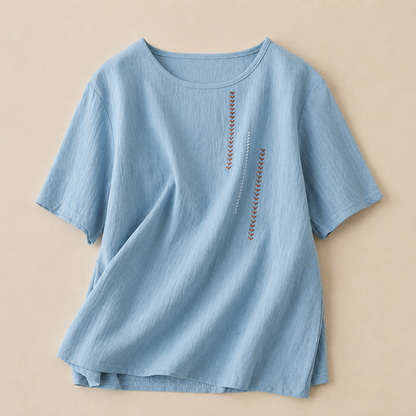 Iris Cotton Linen Blouse