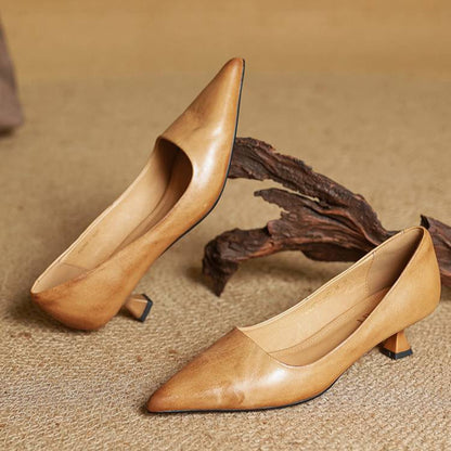 Anok Genuine Leather Heels