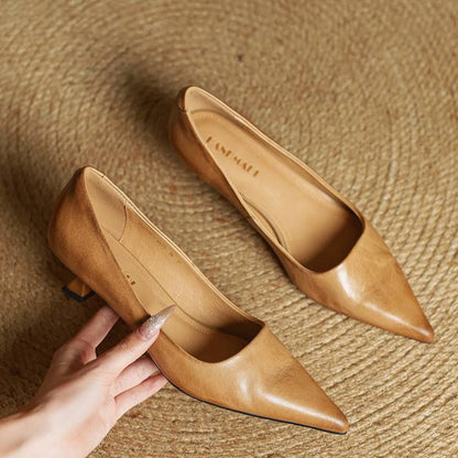 Anok Genuine Leather Heels