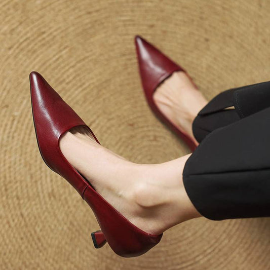Anok Genuine Leather Heels