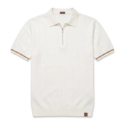 EROS | Tipped Cuff Zip Polo Shirt