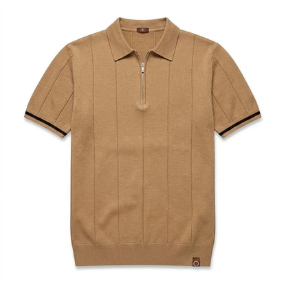 EROS | Tipped Cuff Zip Polo Shirt