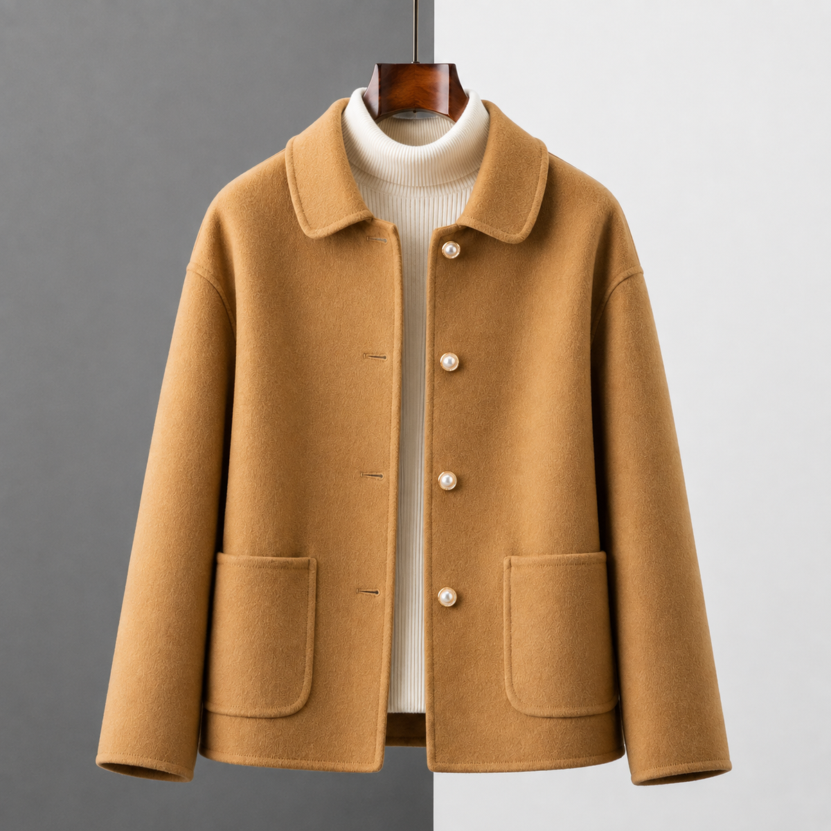 Clara Cashmere Crop Coat