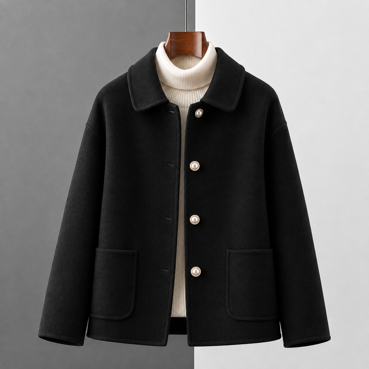 Clara Cashmere Crop Coat